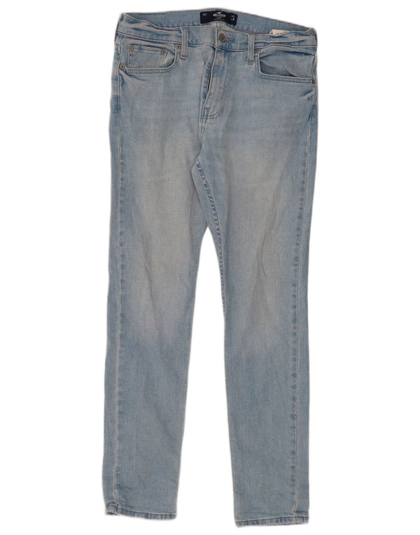 Jeans skinny da uomo Hollister W32 L30 cotone blu