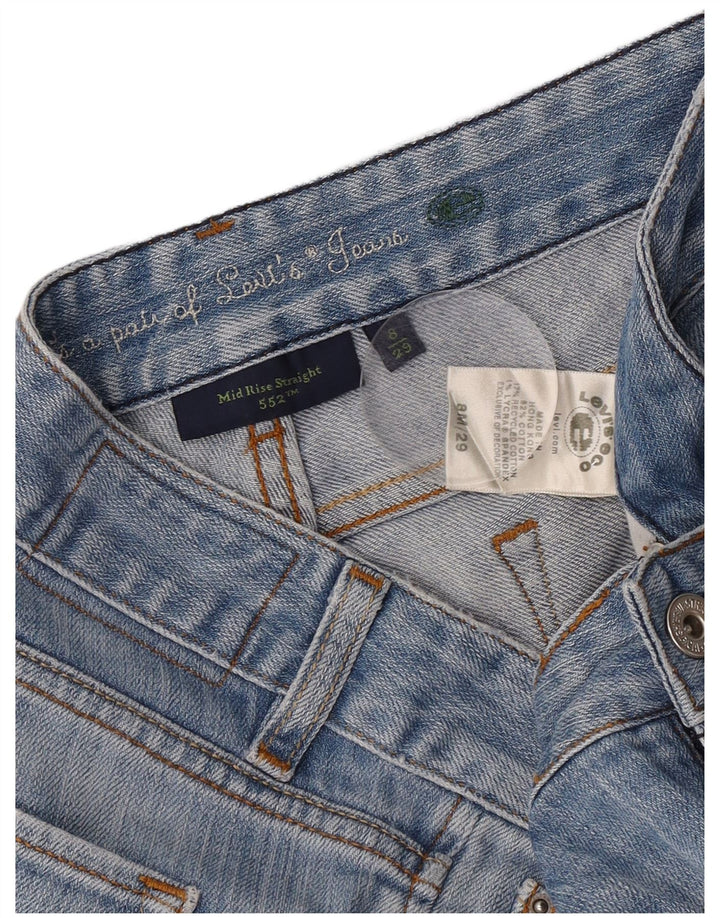 Levi's Donna 552 Jeans dritti a vita media US 8 Medio W29 L31 Cotone blu