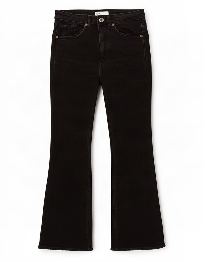 Jeans svasati da donna Zara EU 36 XS W26 L24 Nero