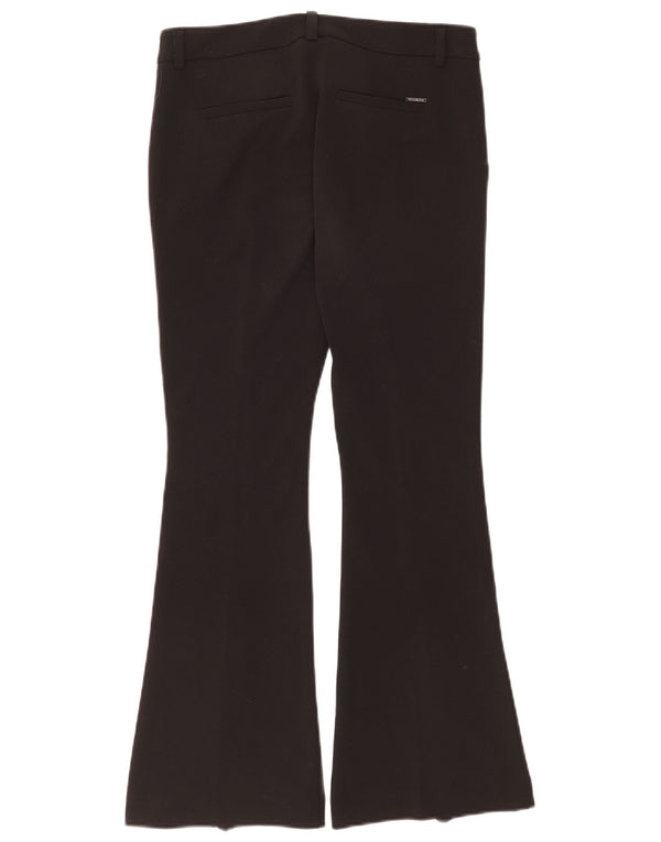 Pantaloni casual a zampa da donna Liu Jo IT 40 Small W30 L28 Poliestere nero