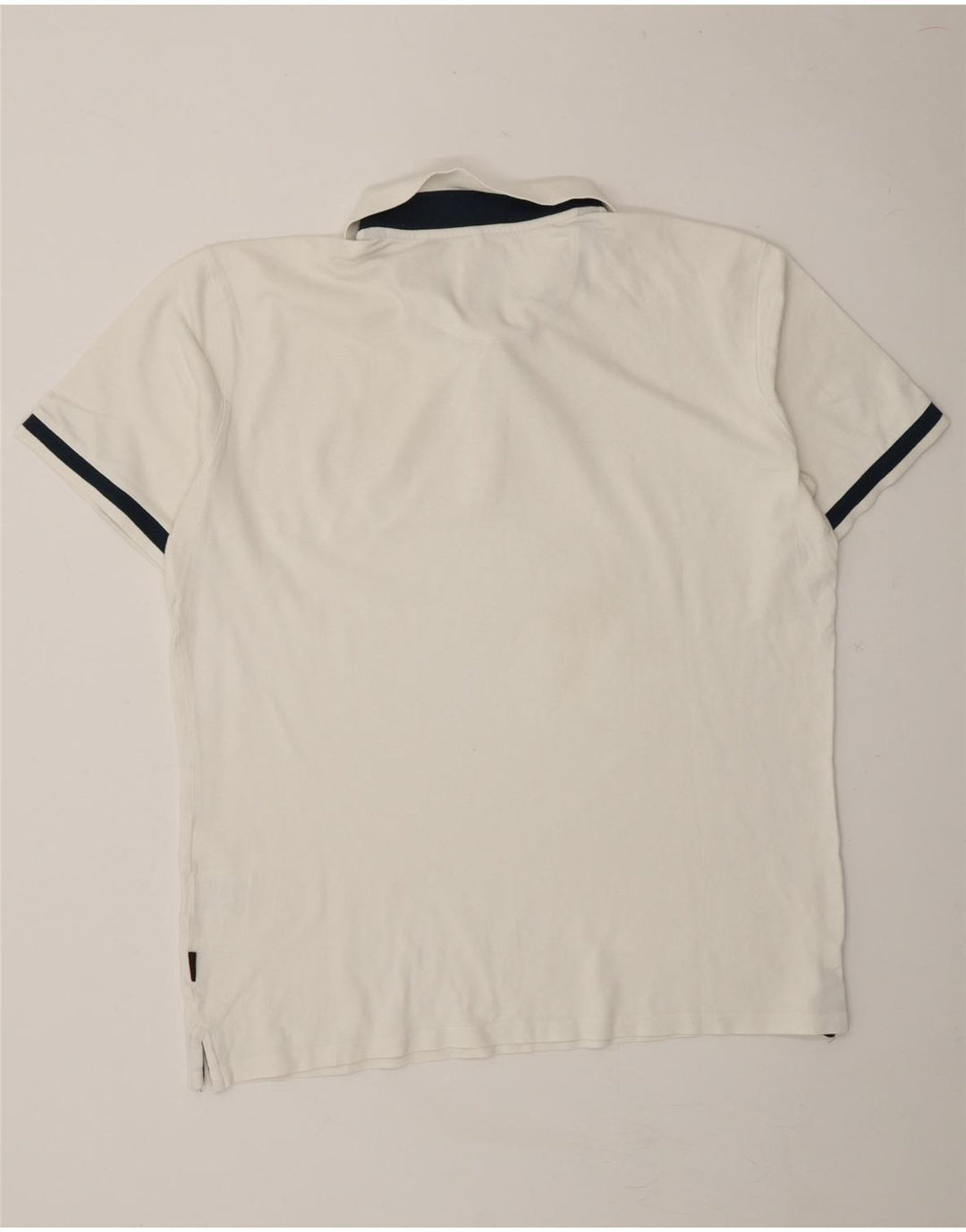 CARRERA Mens Polo Shirt XL White Cotton