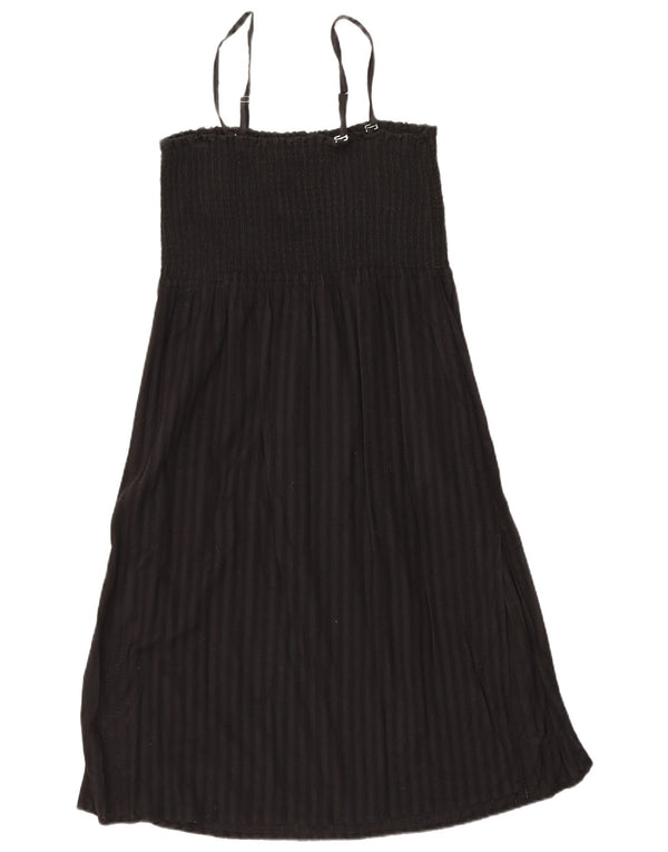 Marks & Spencer Womens Sundress UK 16 Large  Black Striped Cotton