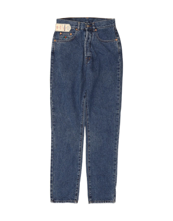 CHARRO Womens High Rise Tapered Jeans W28 L32 Blue Cotton