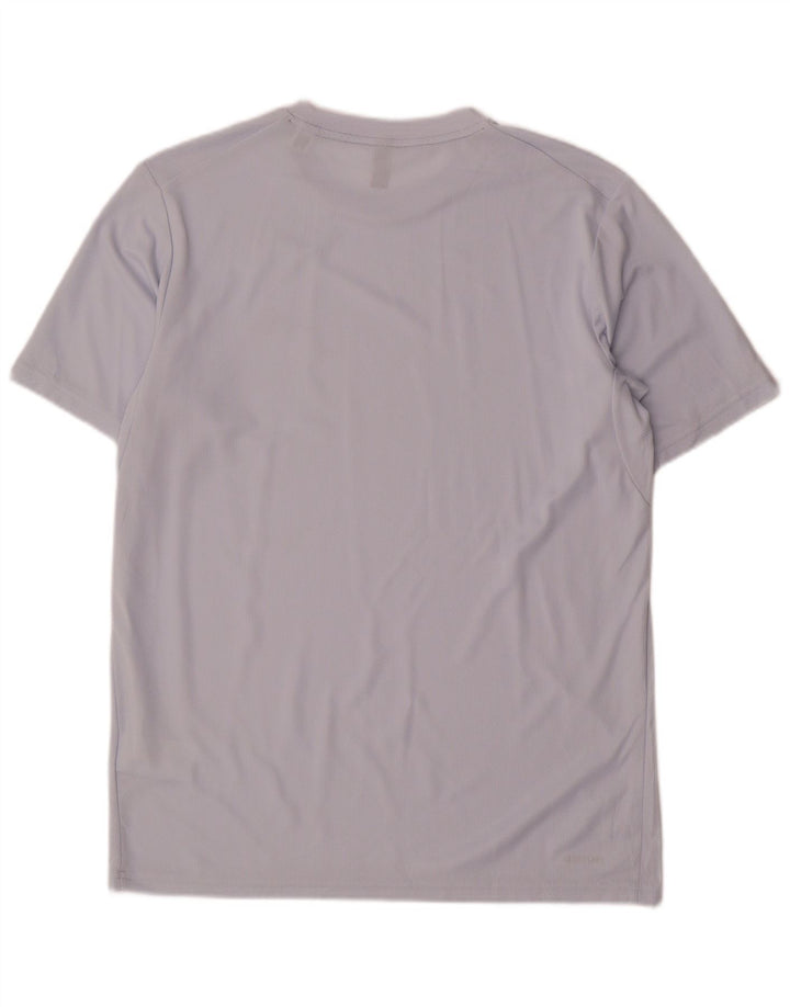 T-shirt da uomo Adidas Top in poliestere grigio medio