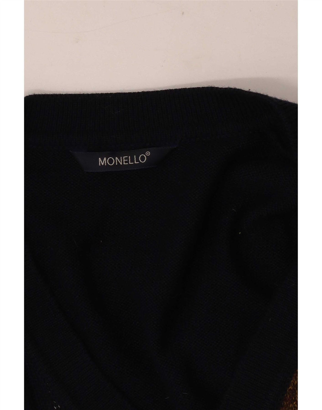 Maglione cardigan da uomo Monello grande blu navy geometrico
