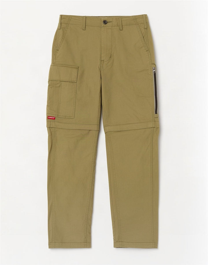 Pantaloni cargo dritti da uomo Levi's W30 L27 cotone kaki