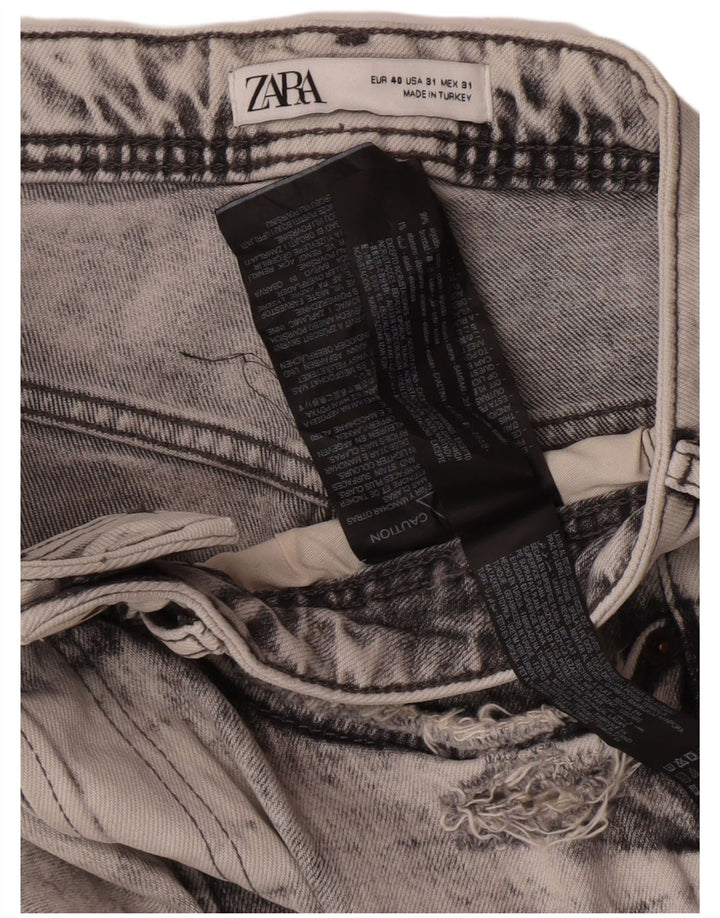 Jeans affusolati da uomo Zara EU 40 medio W31 L26 cotone grigio
