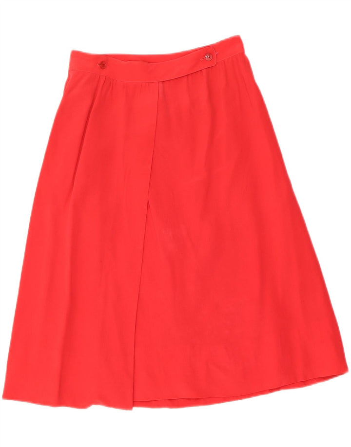 DANA Womens A-Line Skirt IT 40 Small W26  Red Silk Vintage Dana and Second-Hand Dana from Messina Hembry 