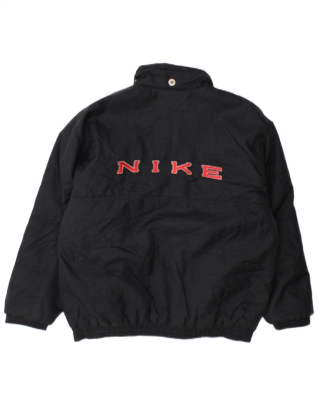 Giacca imbottita grafica Nike da bambino 12-13 anni, grande, in nylon nero