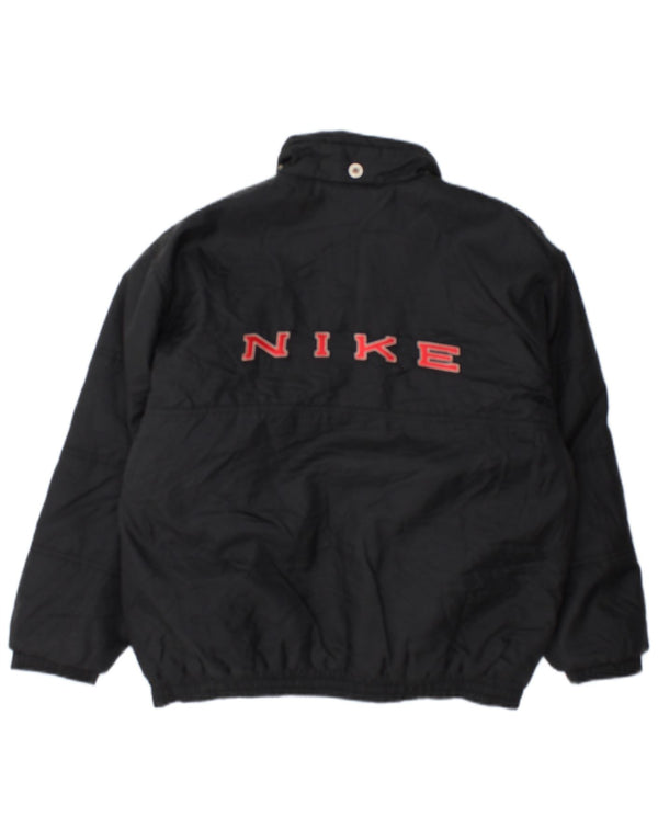 Giacca imbottita grafica Nike da bambino 12-13 anni, grande, in nylon nero