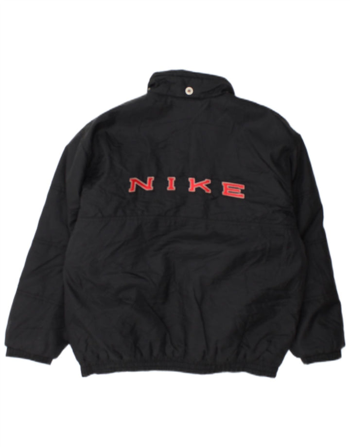 Giacca imbottita grafica Nike da bambino 12-13 anni, grande, in nylon nero