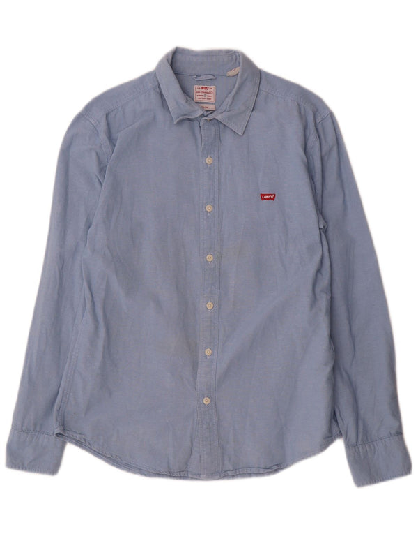 Camicia Levi's da uomo slim fit in cotone blu medio