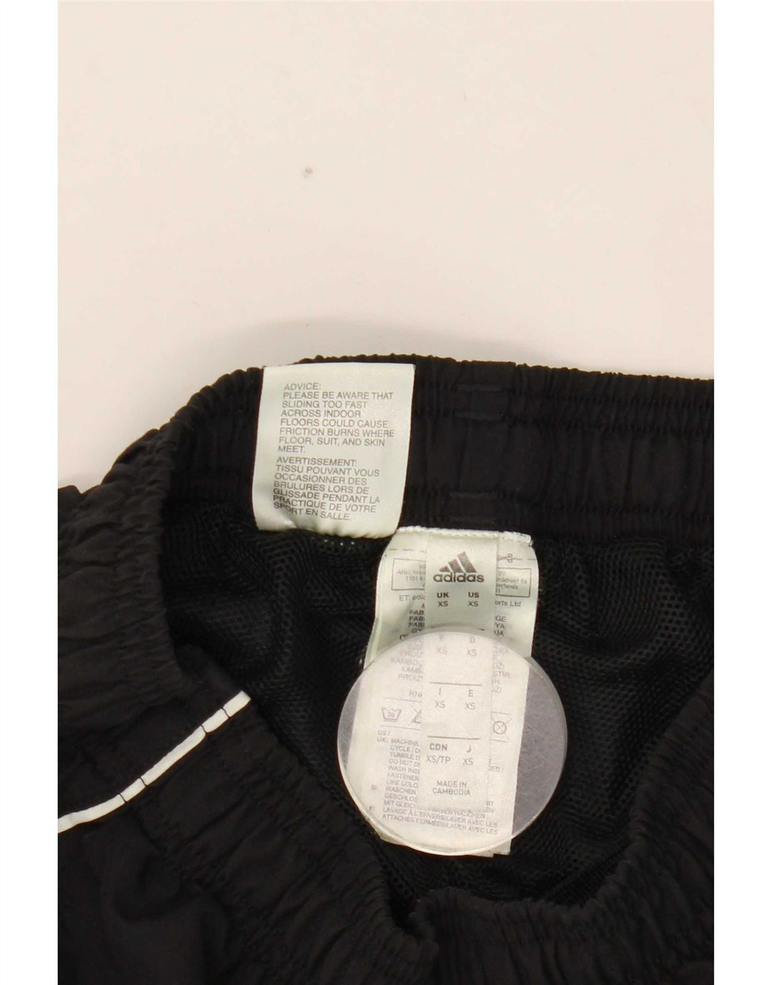 Pantaloni da tuta da uomo Adidas XS poliestere nero