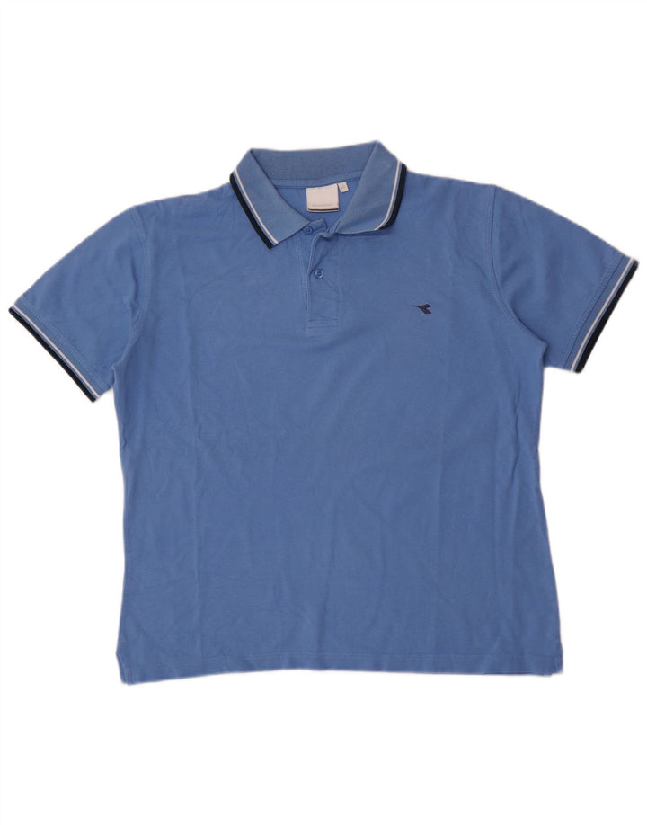 Polo Diadora Uomo Blu Medio