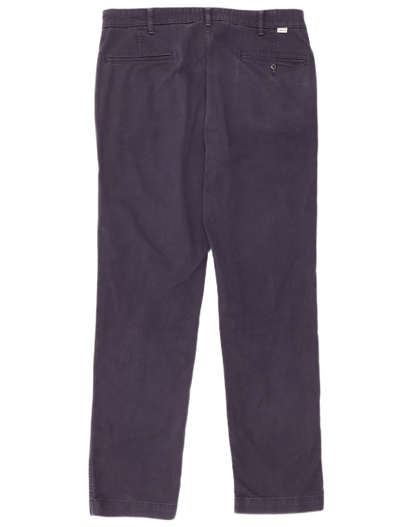 Levi's Mens Straight Chino Trousers W34 L34 Navy Blue Cotton