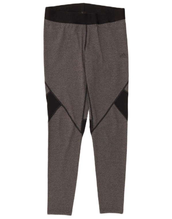 Leggings Adidas Climacool Graphic da donna UK 16/18 Large Grigio Colourblock