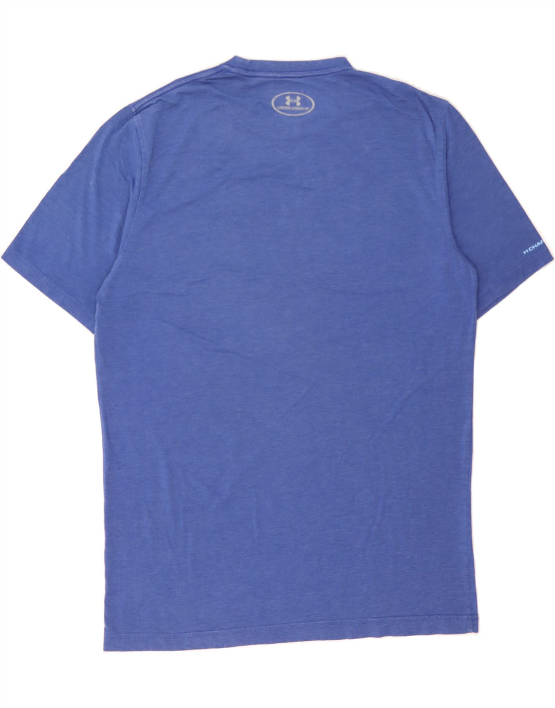 UNDER ARMOUR Mens Heat Gear T-Shirt Top Medium Blue Vintage Under Armour and Second-Hand Under Armour from Messina Hembry 