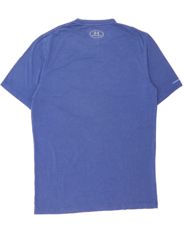 UNDER ARMOUR Mens Heat Gear T-Shirt Top Medium Blue Vintage Under Armour and Second-Hand Under Armour from Messina Hembry 