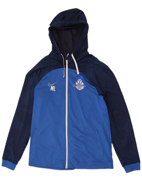 Nike Uomo Bocas F.C. Felpa con cappuccio e zip grafica XL Colorblock blu