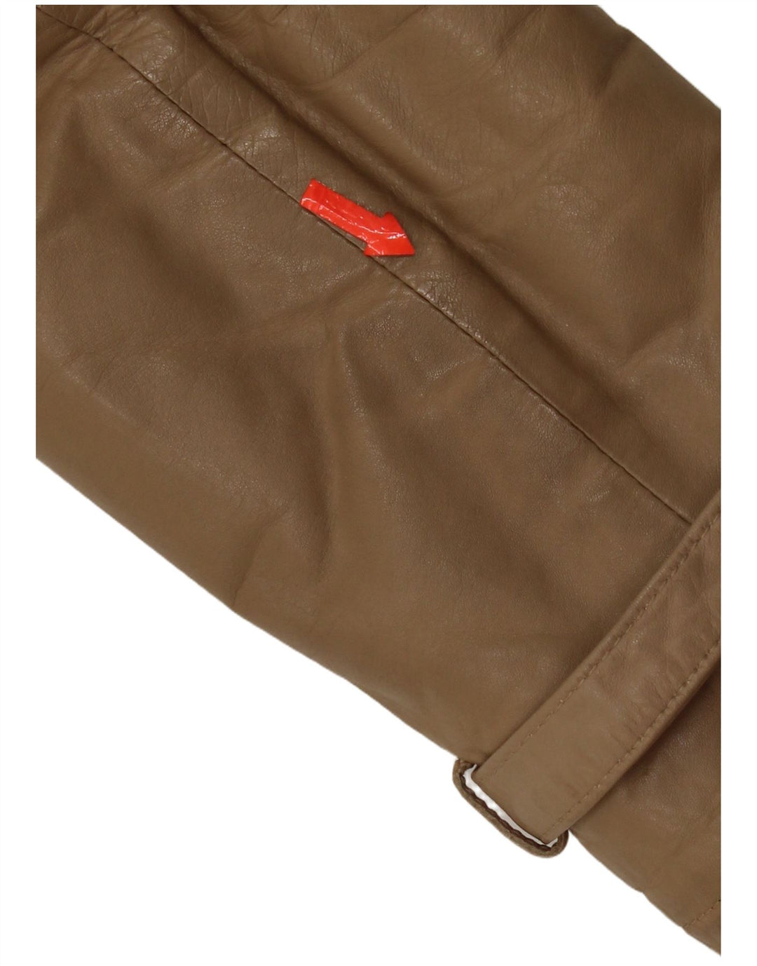 Giacca in pelle vintage da uomo IT 48 in pelle beige media