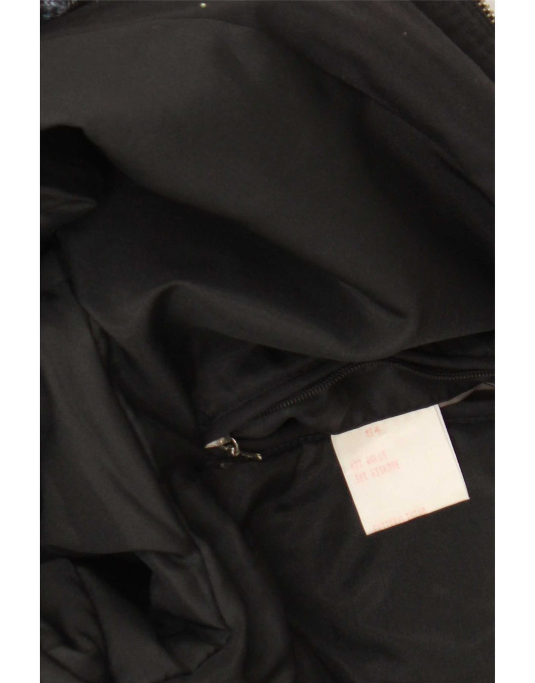 Giubbotto bomber vintage da uomo IT 54 2XL lana a quadri grigia