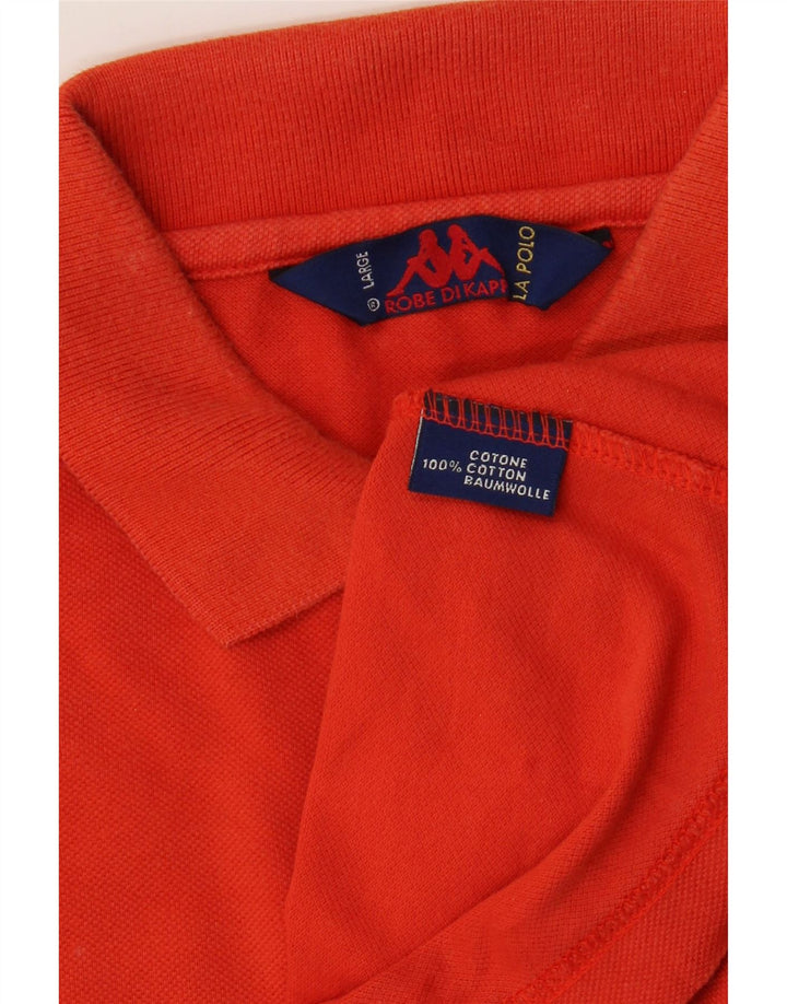 Polo Uomo KAPPA Large Arancione Cotone