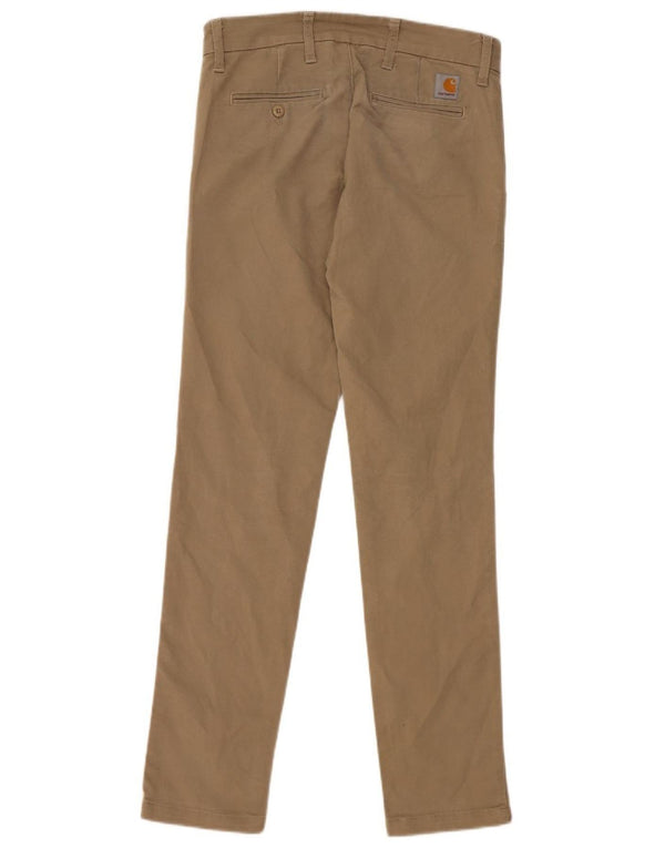 Pantaloni chino slim da uomo CARHARTT W29 L32 in cotone beige
