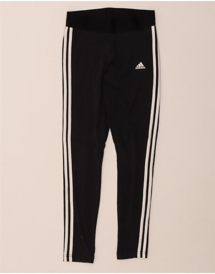 Leggings attillati da donna ADIDAS UK 8/10 piccoli cotone nero