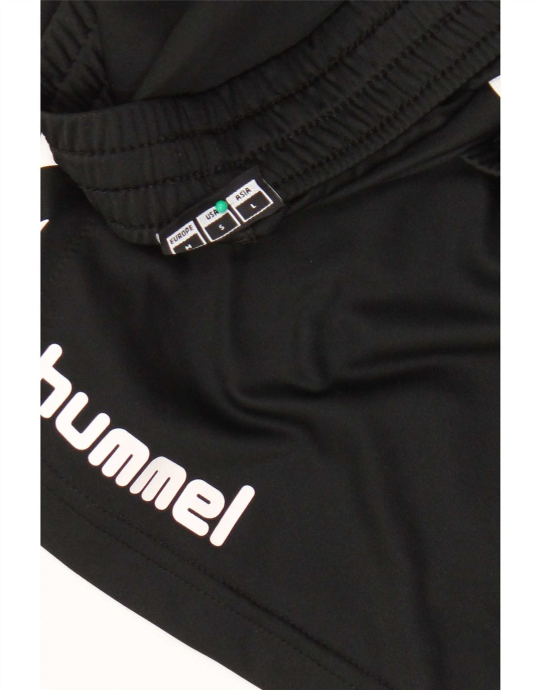 Pantaloncini sportivi grafici da uomo Hummel medi neri