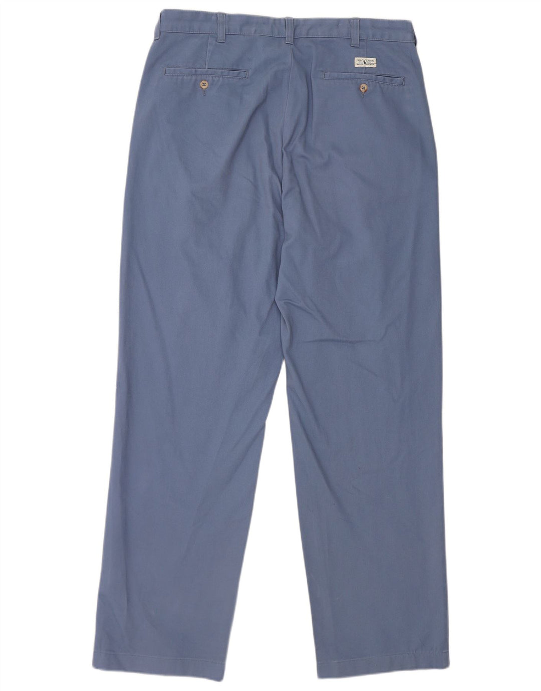 POLO RALPH LAUREN Pantaloni chino da uomo con pegging W36 L34 cotone blu