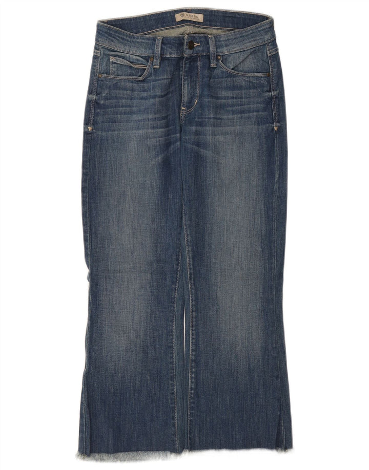 Jeans cropped da donna Guess W28 L24 cotone blu