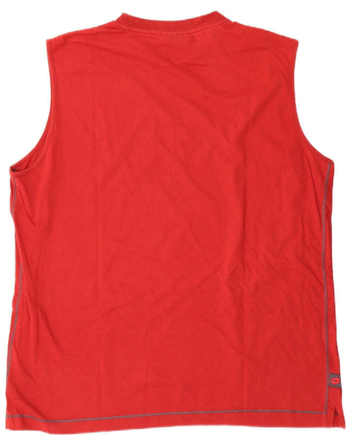 Canotta da uomo Lotto 2XL in cotone rosso