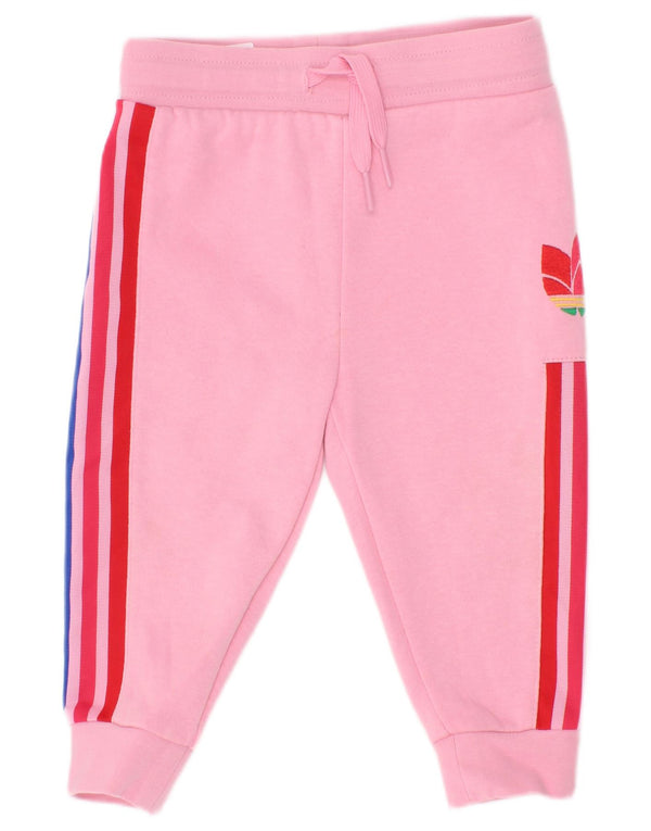 Pantaloni da tuta Adidas da bambina con grafica Joggers 9-12 mesi Rosa