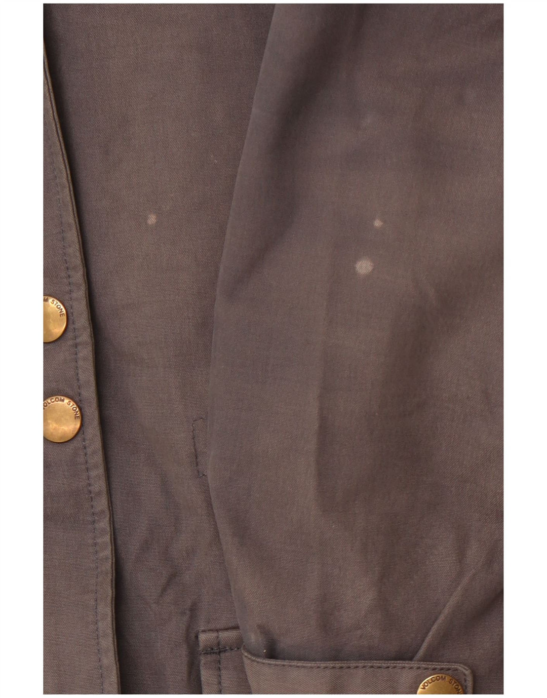 Giacca Parka Sherpa da donna con cappuccio VOLCOM US 10 Large in cotone grigio