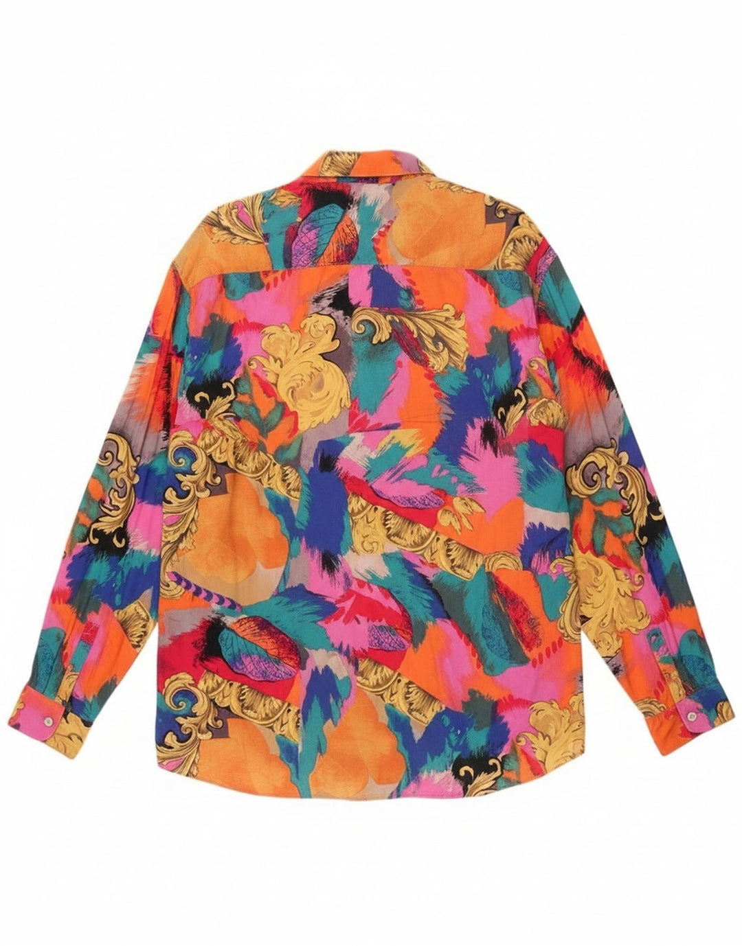 Morris Camicia da uomo grande con motivo cachemire multicolore