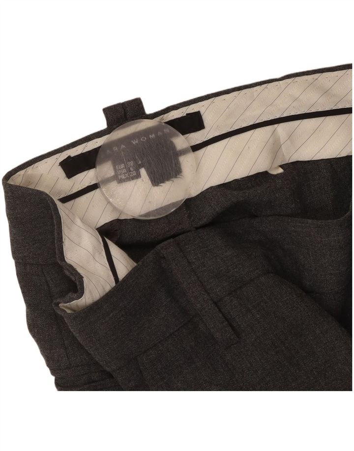 Pantaloni chino bootcut da donna Zara EU 38 piccoli W28 L32 grigi