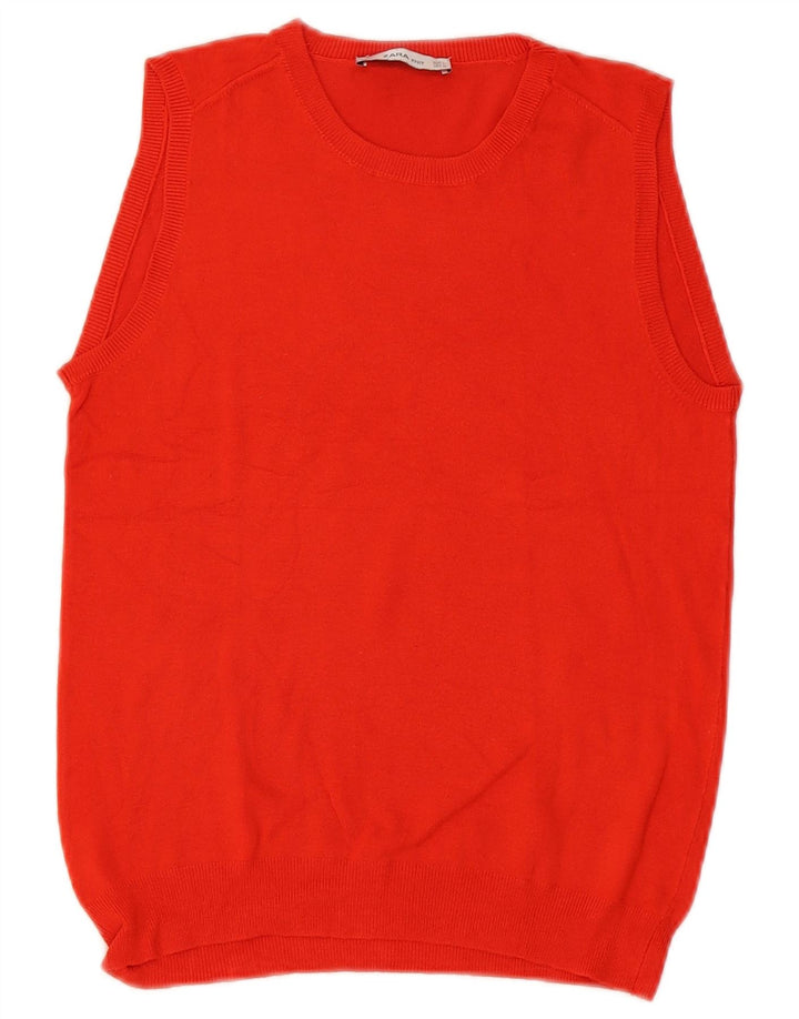 Canotta canotta da donna Zara UK 14 grande rossa