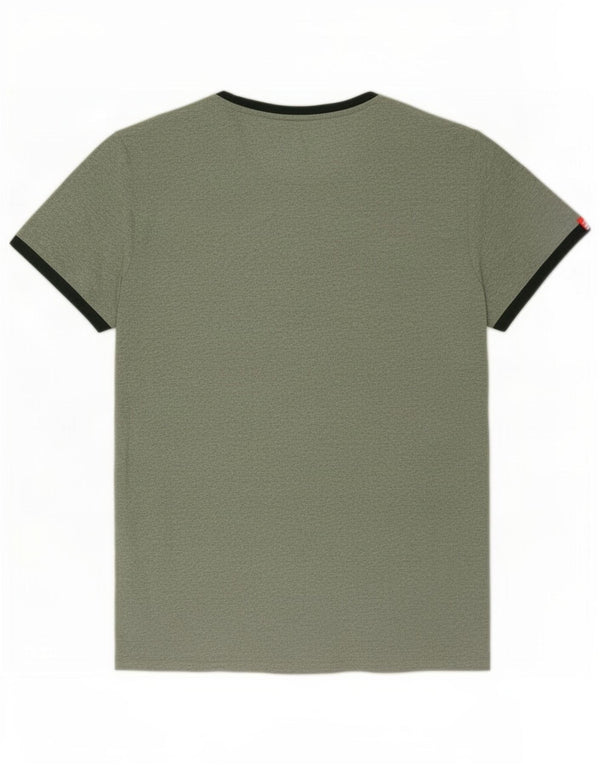Superdry Mens T-Shirt Top XL Green Cotton