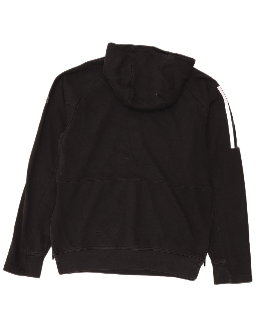 Felpa con cappuccio da uomo Adidas Small in cotone nero