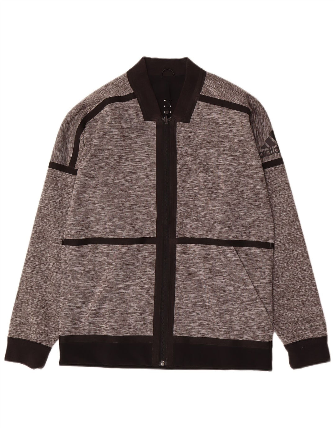 Giacca da ginnastica reversibile da uomo Adidas Small Grey Colourblock