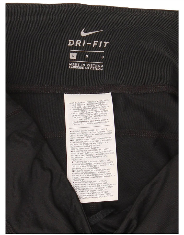 Leggings Nike Dri Fit da donna UK 14 grande poliestere nero