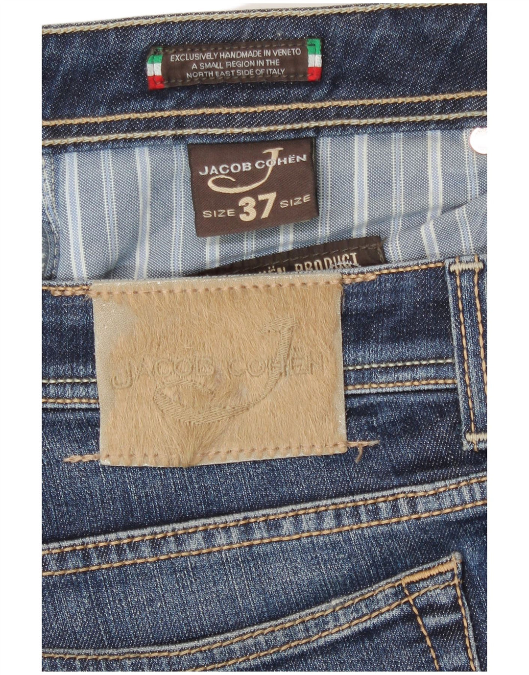 Jeans dritti da uomo Jacob Cohen W37 L31 Blu