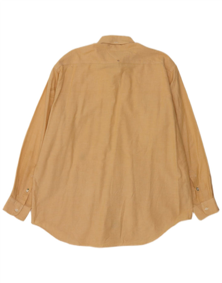 Camicia da uomo Tommy Hilfiger grande in cotone giallo