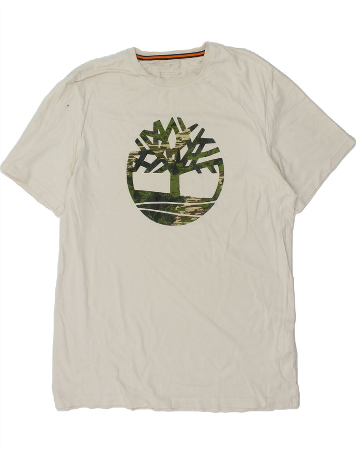 TIMBERLAND T-shirt grafica da uomo grande bianca