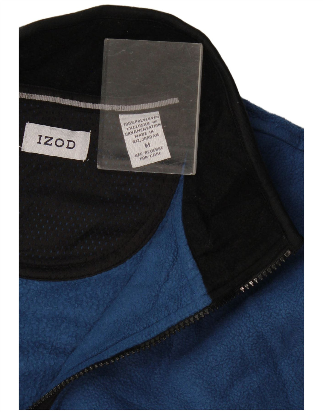 Giacca in pile da uomo Izod UK 38 poliestere blu medio
