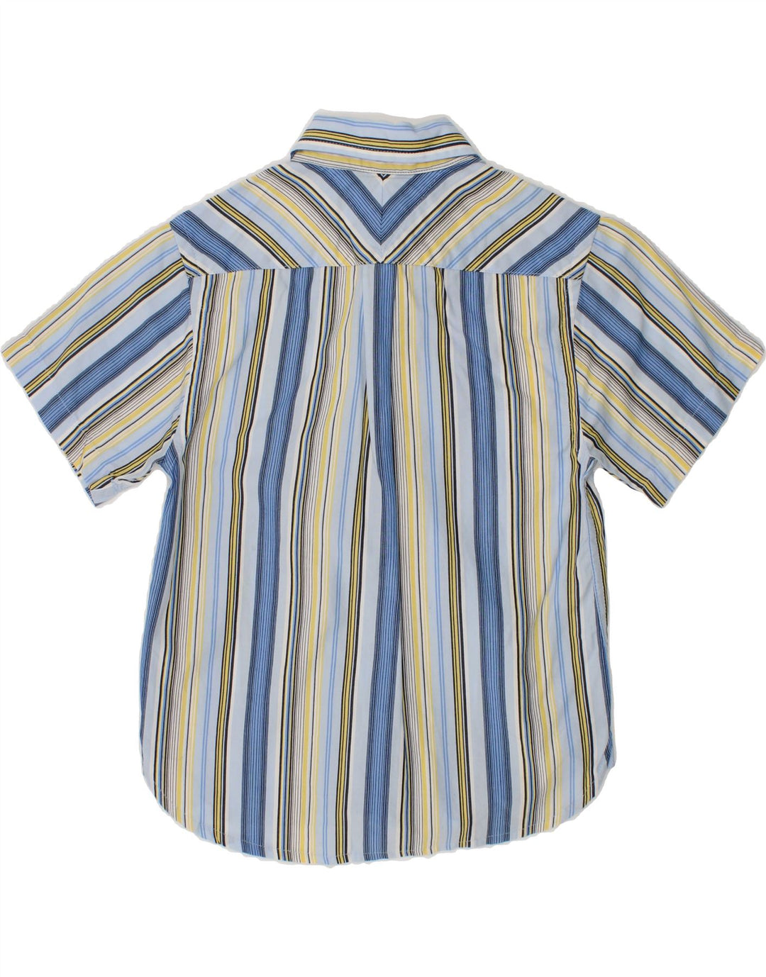 TOMMY HILFIGER Boys Short Sleeve Shirt 3-4 Years Multicoloured Striped Vintage Tommy Hilfiger and Second-Hand Tommy Hilfiger from Messina Hembry 