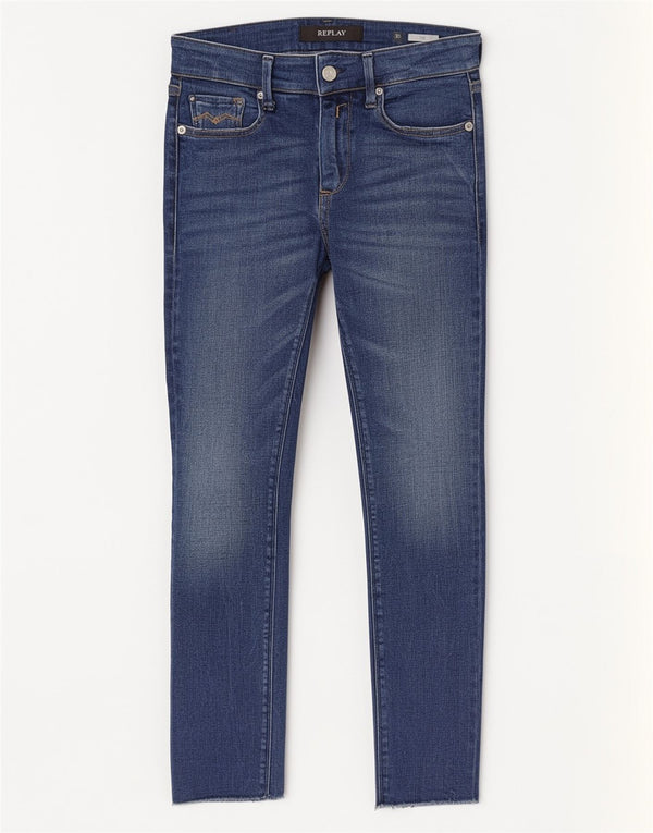 Replay Jeans skinny Luz da donna W26 L28 cotone blu