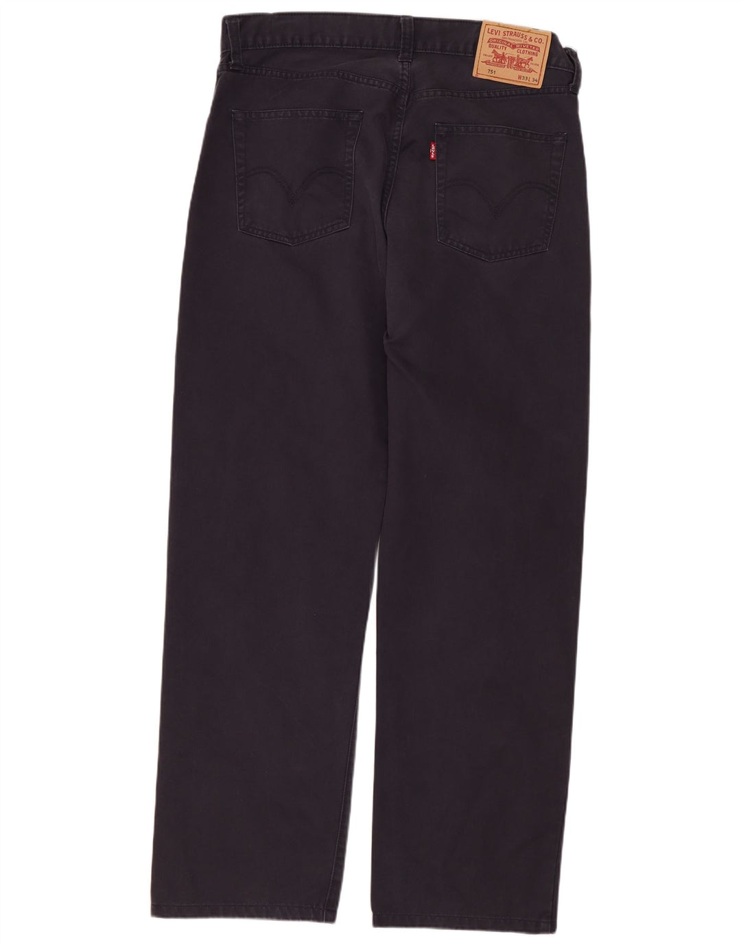 Levi's Uomo 751 Jeans dritti W33 L29 Cotone blu navy