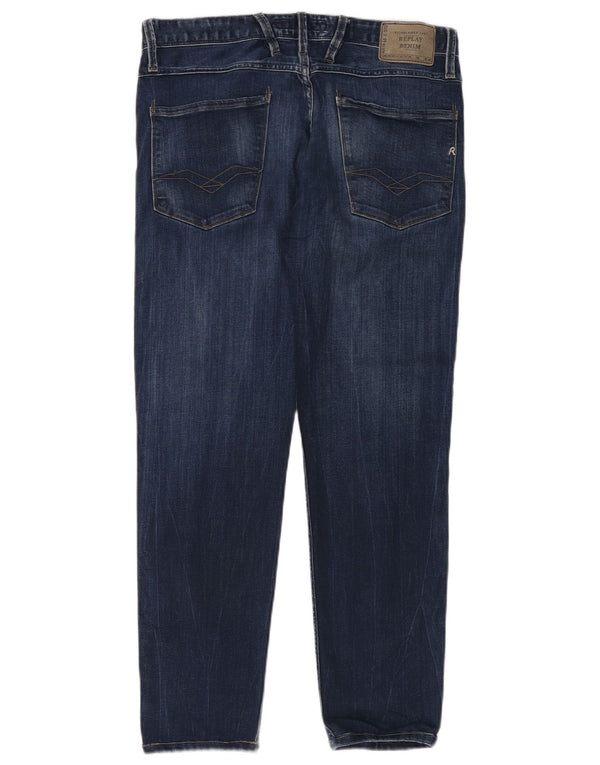 Replay Jeans slim da uomo W31 L32 in cotone blu