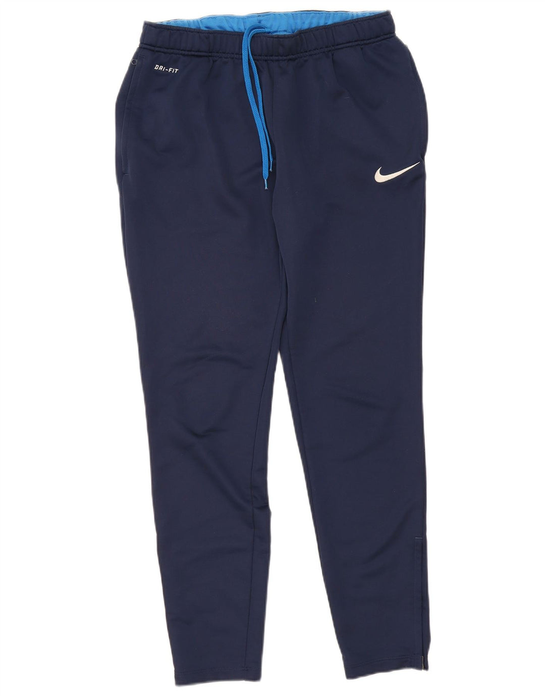 Pantaloni da tuta da uomo NIKE Dri Fit grandi in poliestere blu navy
